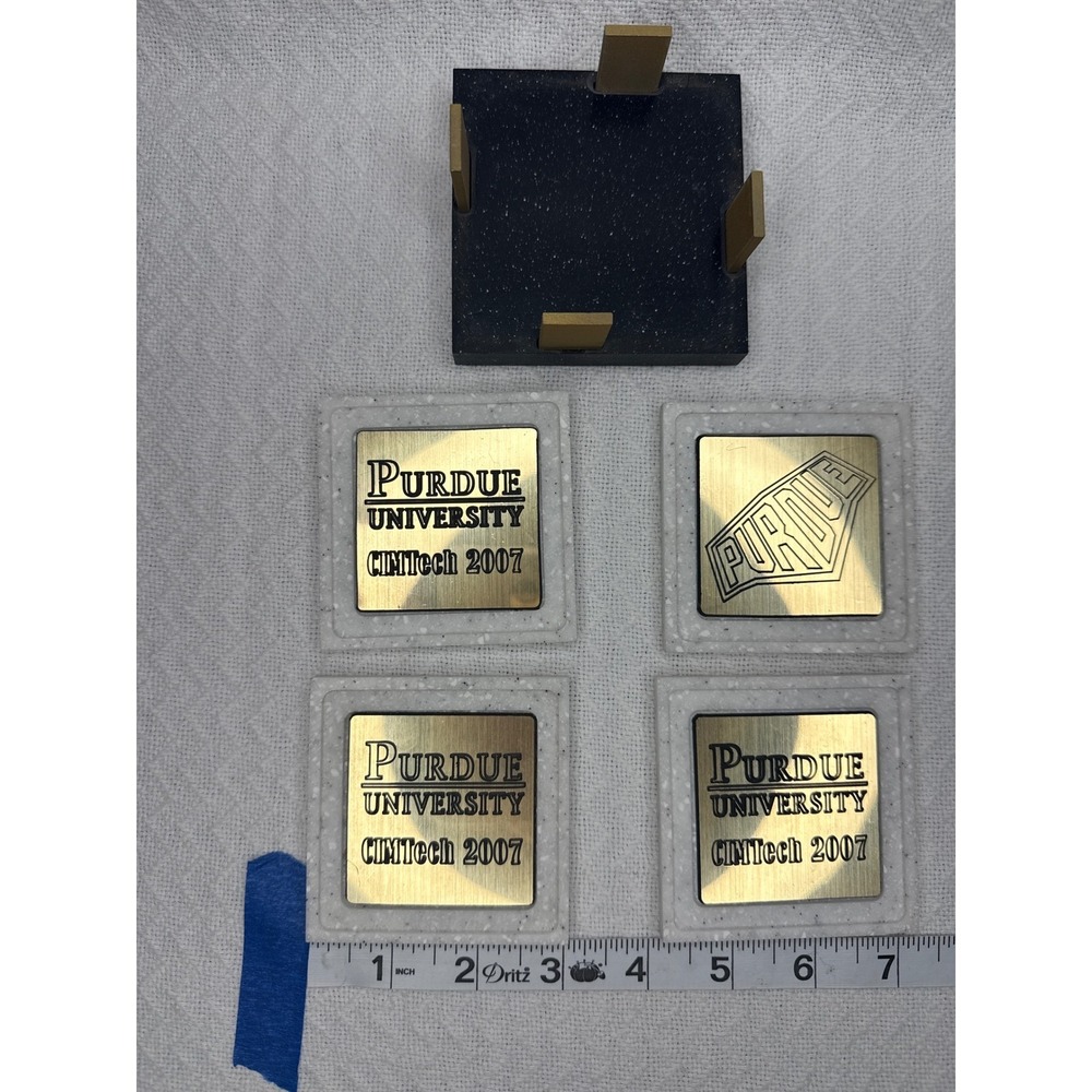 Purdue University CIMTech 2007 Coasters Set of 4 - Picture 3 of 3